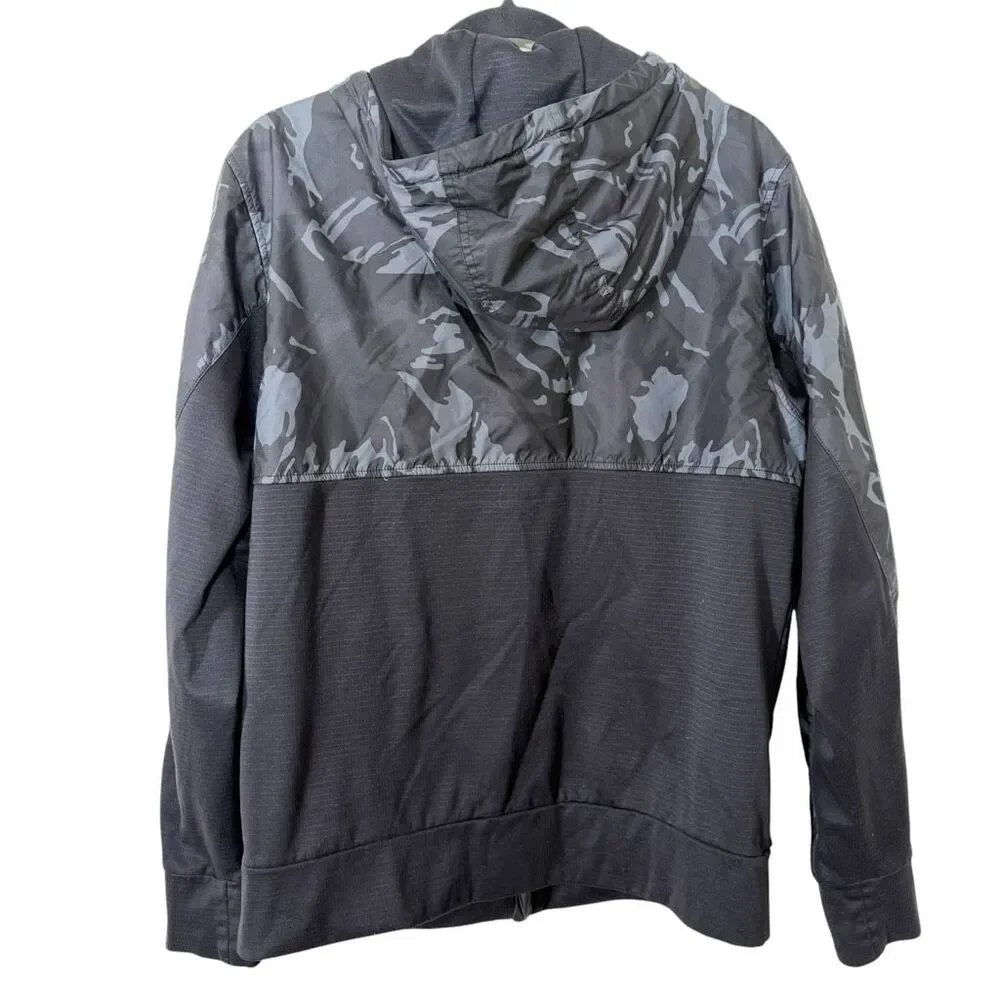 The North Face Men Train N Logo Camo Logo Full Zip Hoodie Overlay Jacket Medium